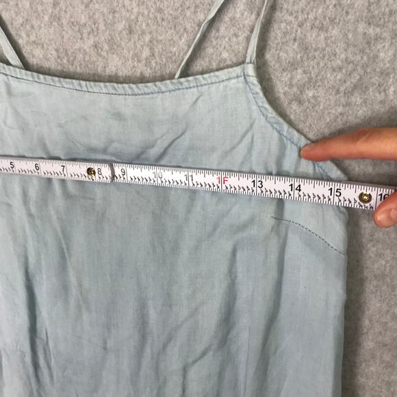 Cloth Stone Anthropologie Dress XS Blue Midi Tie Dye Resort Coastal Cowgirl READ - Picture 4 of 11